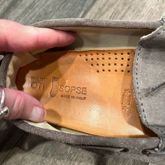 Otisopse Suede Leather Driving Loafers Made In Italy Men’s Size 42 EU /Sz 8 US - Picture 8 of 8